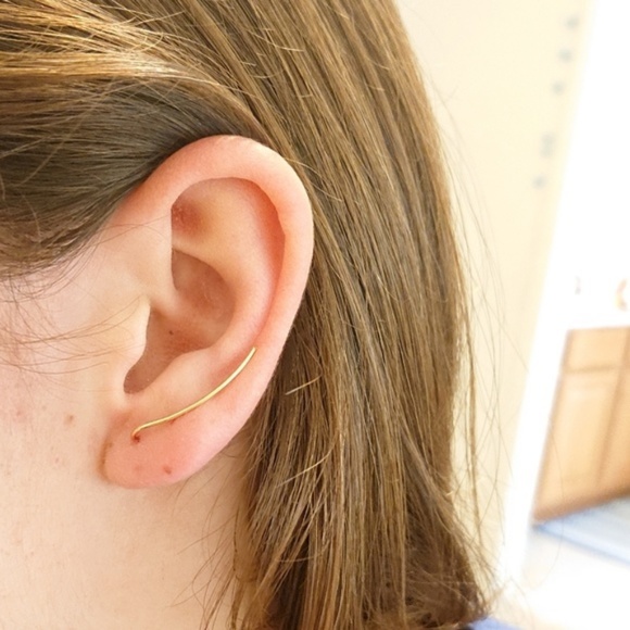 Minimalist Unique Stud Earrings - Picture 3 of 5